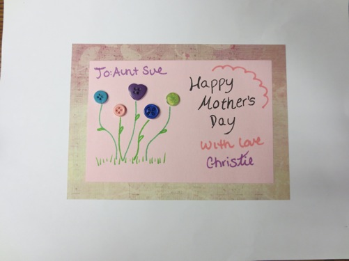 Finished Mother's Day Card