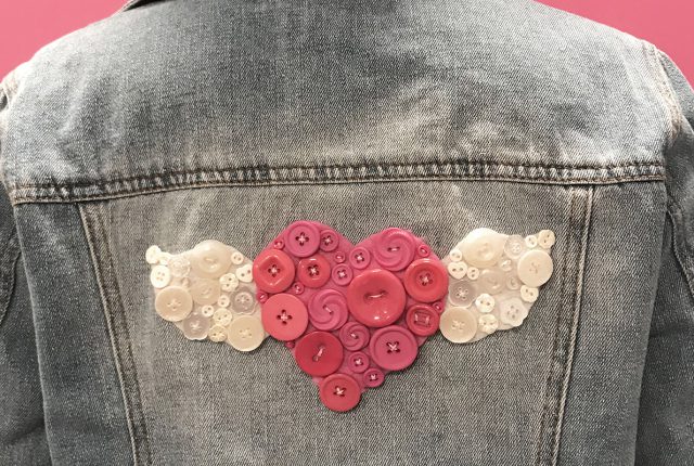 button heart patch beauty 1