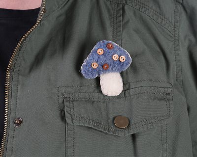 Button Mushroom Pins Jacket