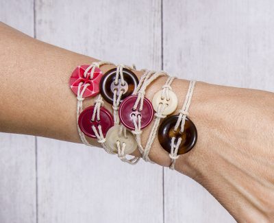 button and twine bracelets primary