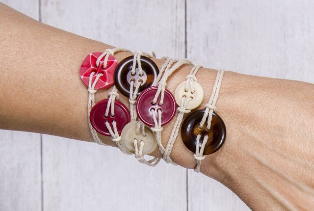 button and twine bracelets primary