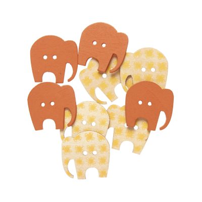 Elephant Button Handmade Card Buttons