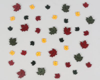 Falling Leaves Buttons