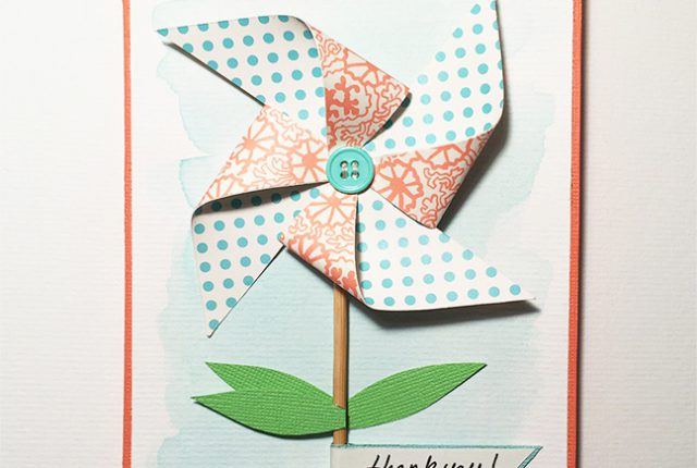 Pinwheel Handmade Card Cover