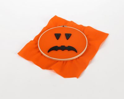 Pumpkin Face Buttons Sad