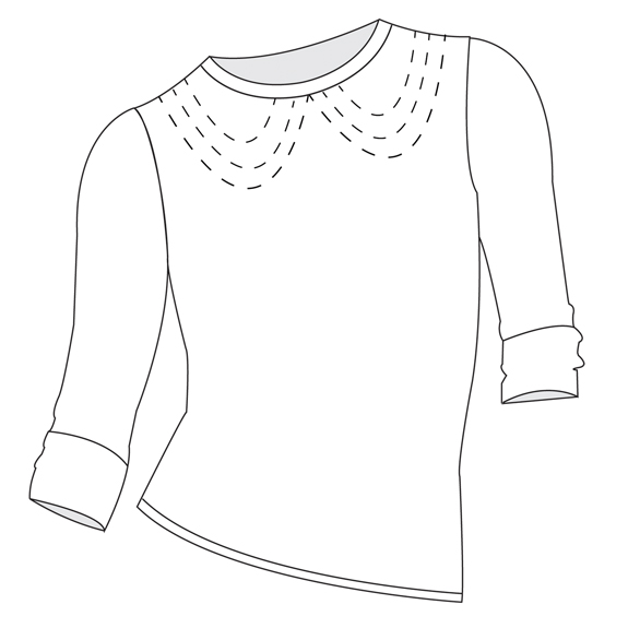 stitched sweaterflat