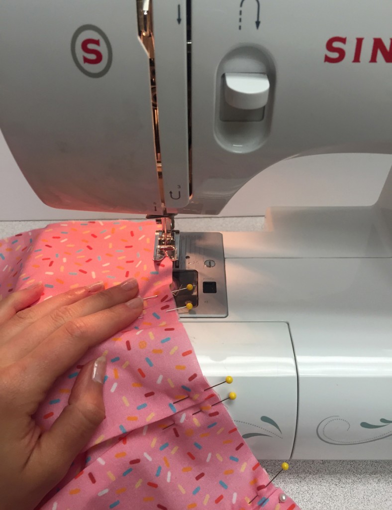 stitching pleats